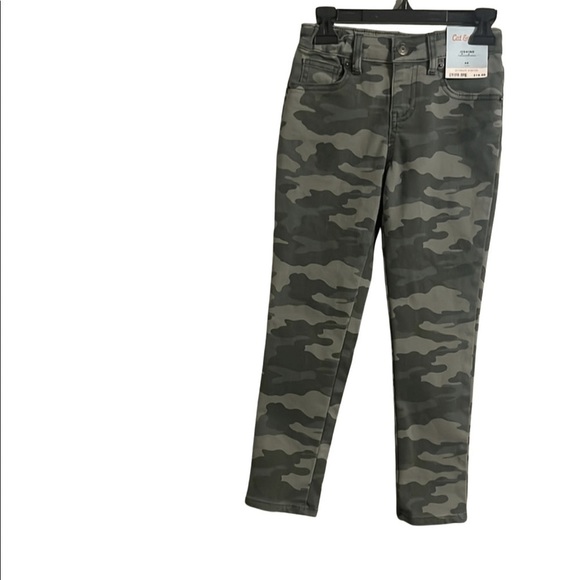 Cat & Jack Camo Girls Jeggings 6X - Picture 1 of 6